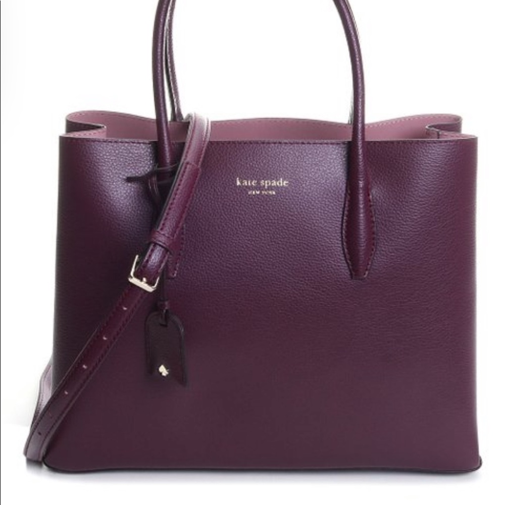 Kate spade eva medium top zip satchel.